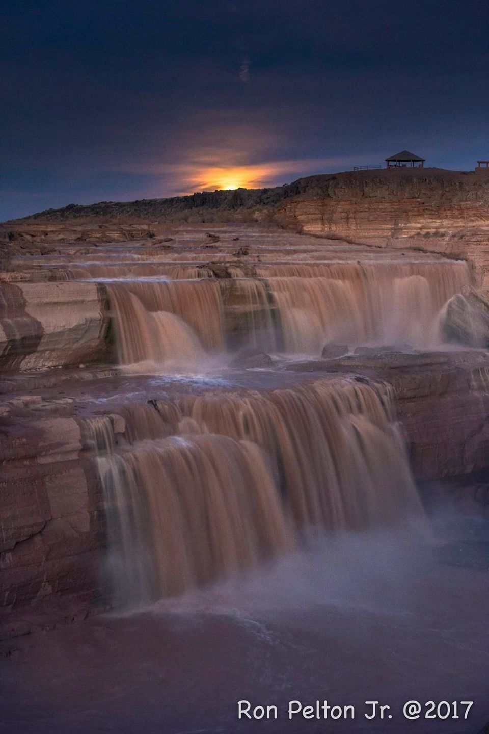 Sunset over Grand Falls